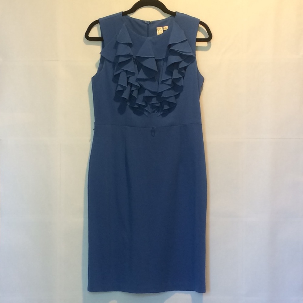 Blue Dress with Ruffles